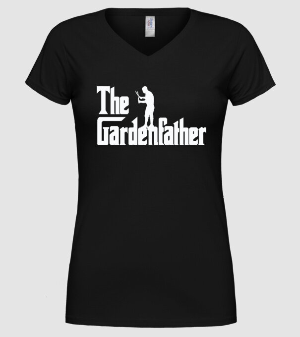 The Gardenfather model negru pe tricou