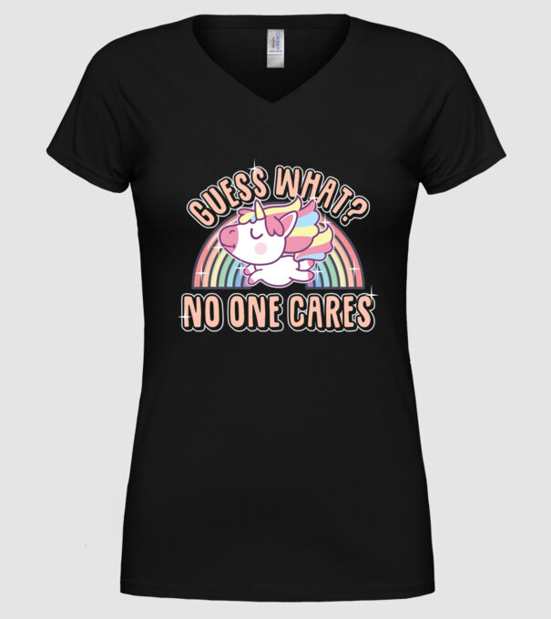 Guess what Unicorn model negru pe tricou