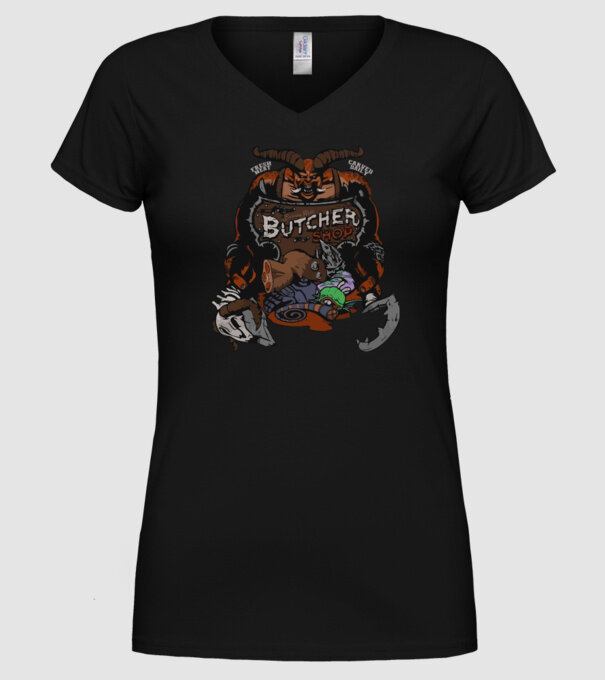 Heroes of the Storm - Butcher (snapsleek) model negru pe tricou