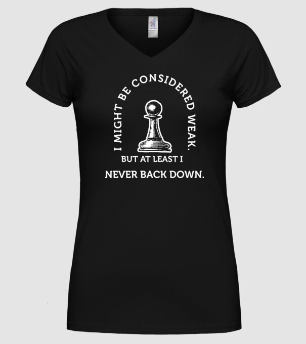 I might be considered weak drk model negru pe tricou