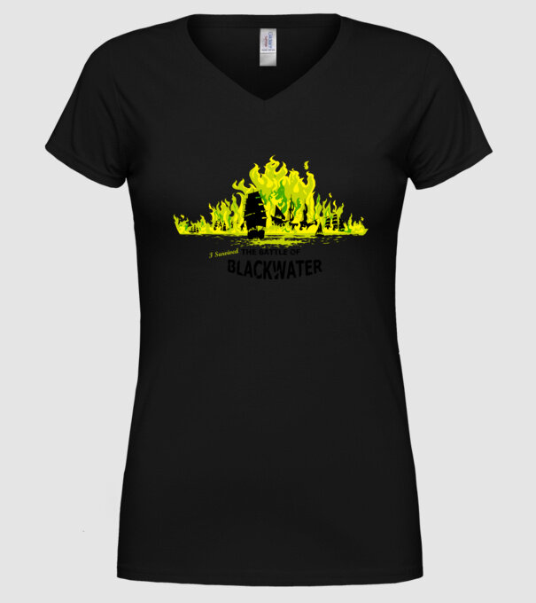I Survived The Battle of Blackwater model negru pe tricou