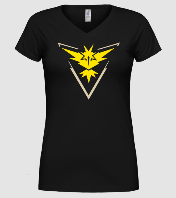 Instinct team logo model negru pe tricou