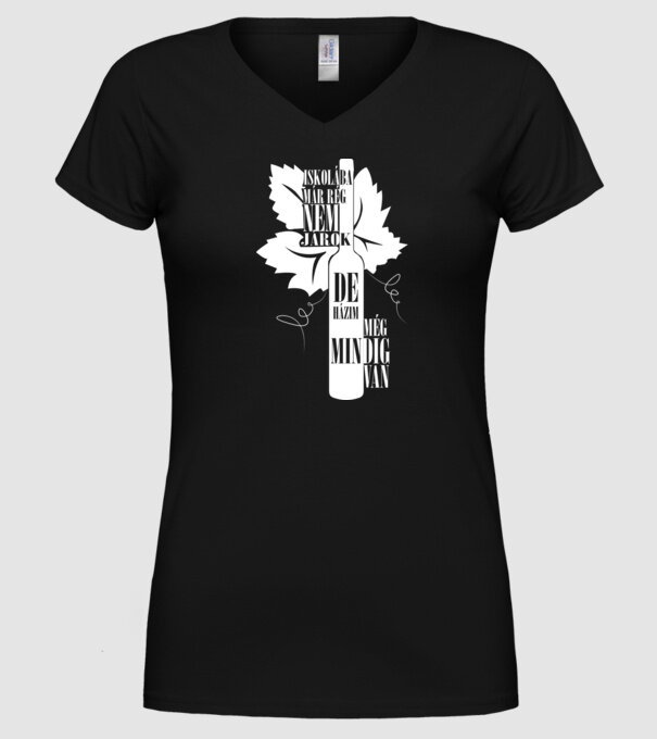 Nu mai merg la școală, dar tot am temă de casă model negru pe tricou