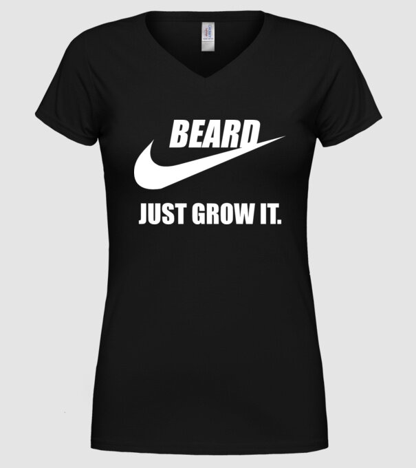 Just Grow It! model negru pe tricou