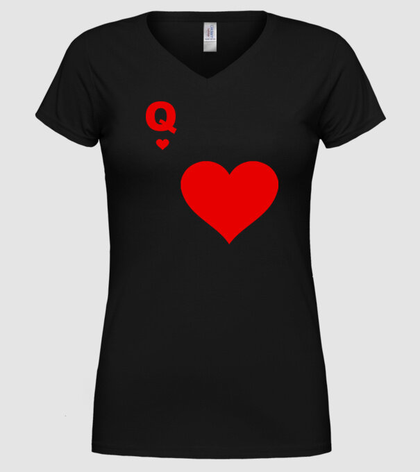 Regină model negru pe tricou