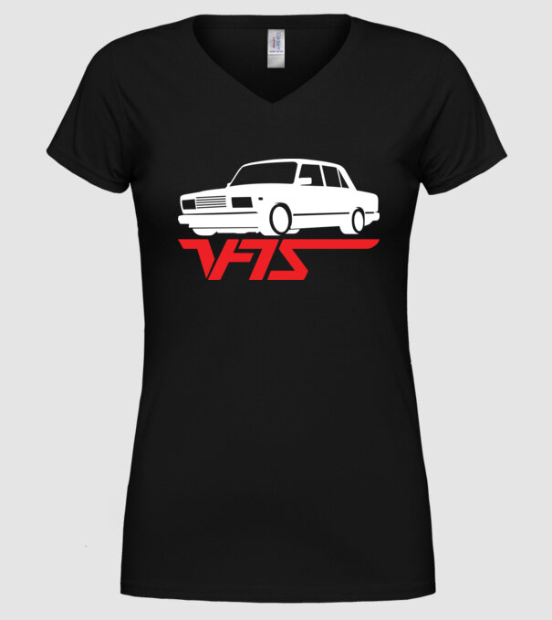 Lada model negru pe tricou