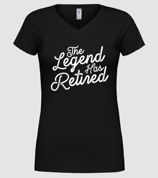 Legend has retired model negru pe tricou
