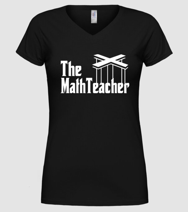 Profesor de matematică Mathteacher Godfather model negru pe tricou