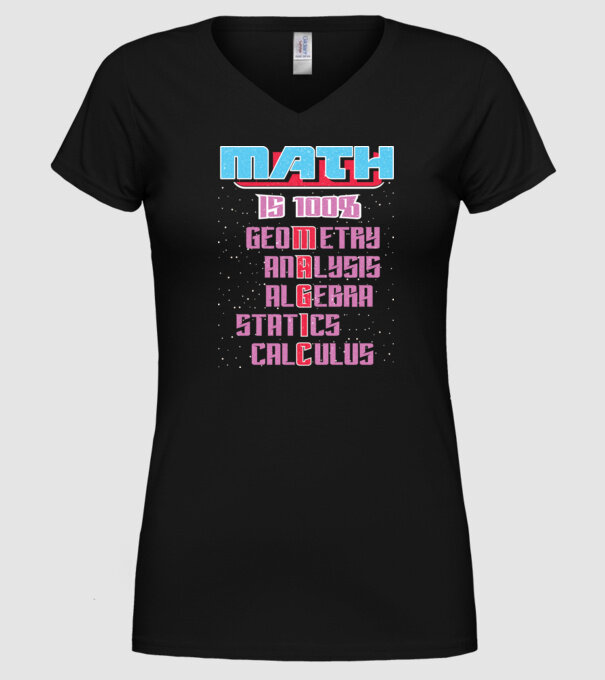 MATH magic retro prespălat model negru pe tricou