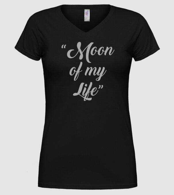 Moon of my life model negru pe tricou