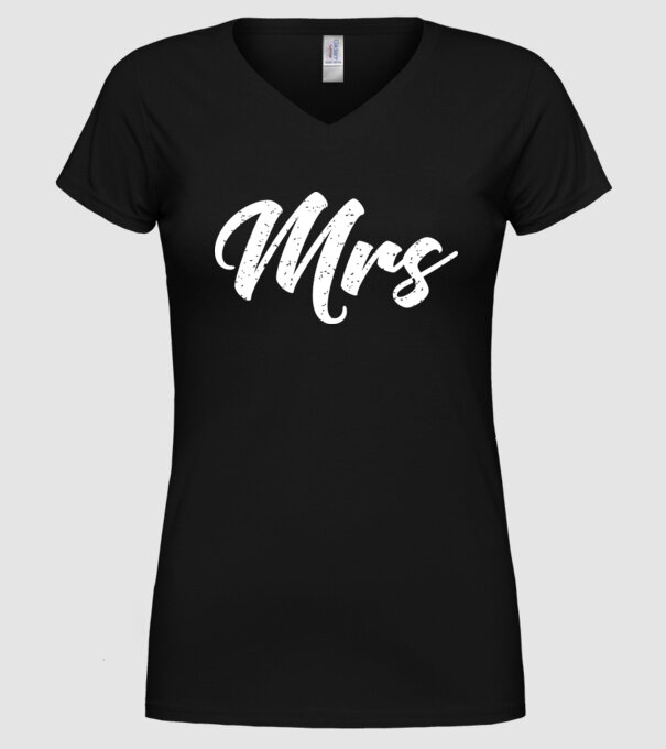 Mrs 1 model negru pe tricou