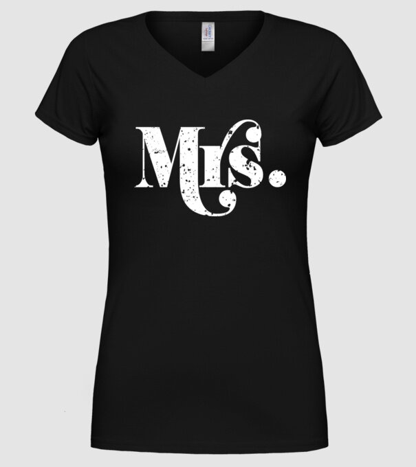 Mrs 2 model negru pe tricou