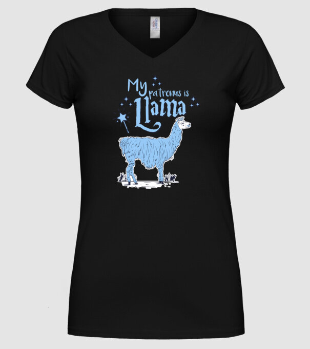 My patronus is Llama model negru pe tricou