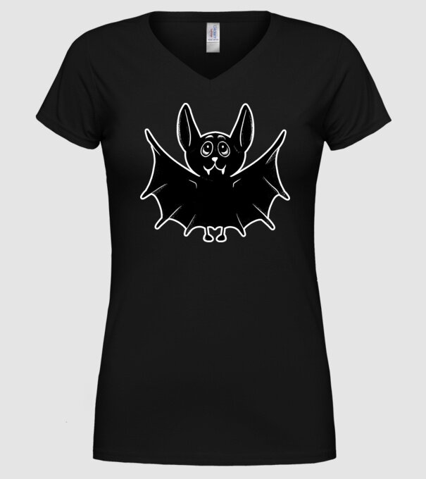 Liliac foarte drăguț model negru pe tricou