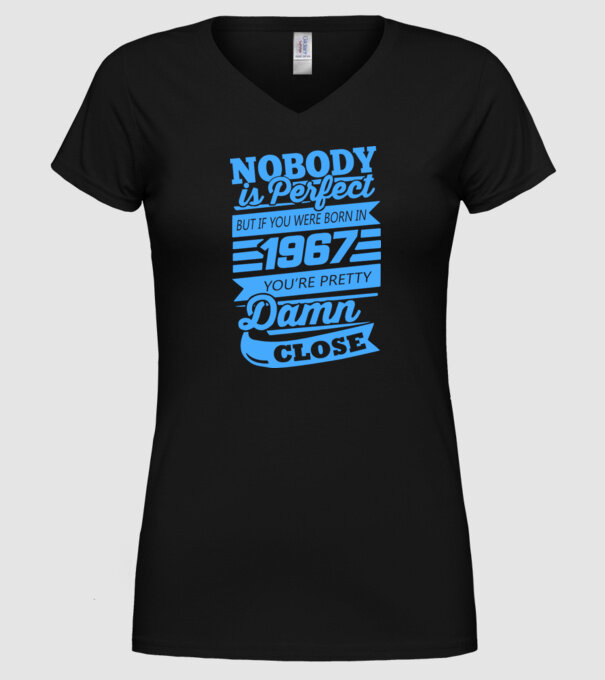 Nobody 1967 model negru pe tricou