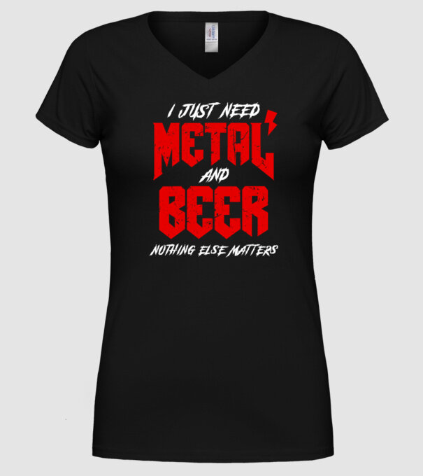 Nothing else matters model negru pe tricou