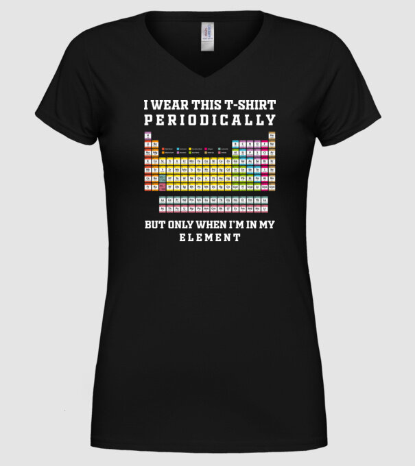 Periodically model negru pe tricou