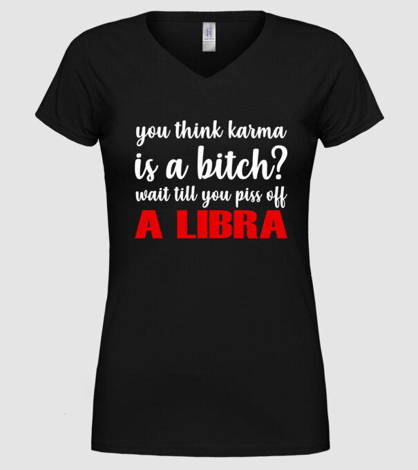 Piss of a LIBRA model negru pe tricou