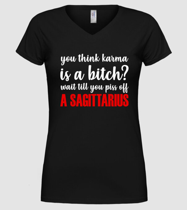Piss of a SAGITTARIUS model negru pe tricou