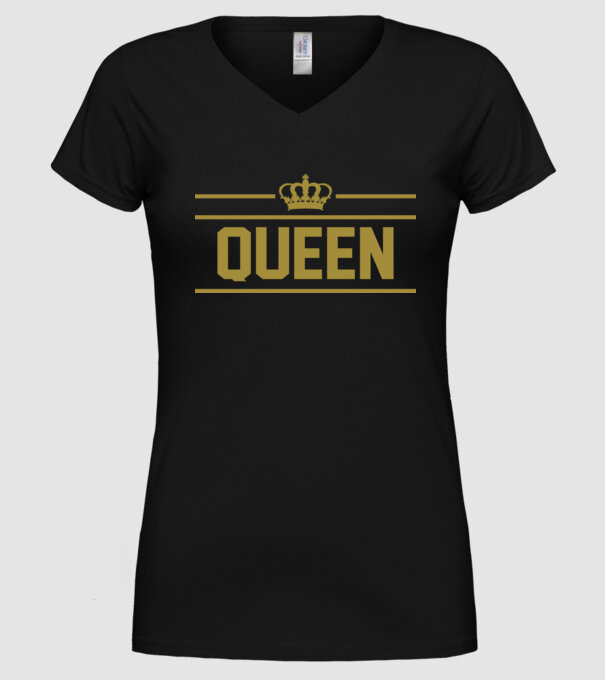 Queen model negru pe tricou