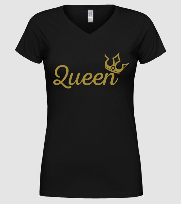 Queen model negru pe tricou