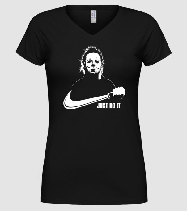 Serial killer model negru pe tricou