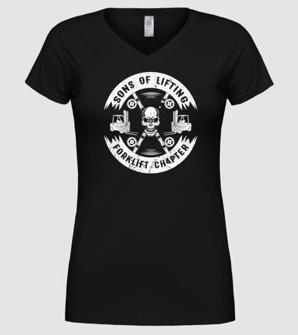 SONS OF LIFTING model negru pe tricou