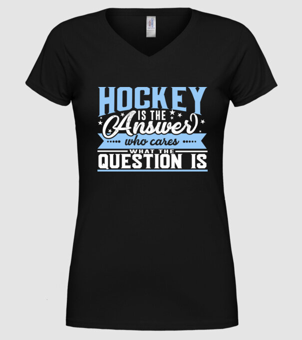 Sport is the answer HOCHEIST model negru pe tricou