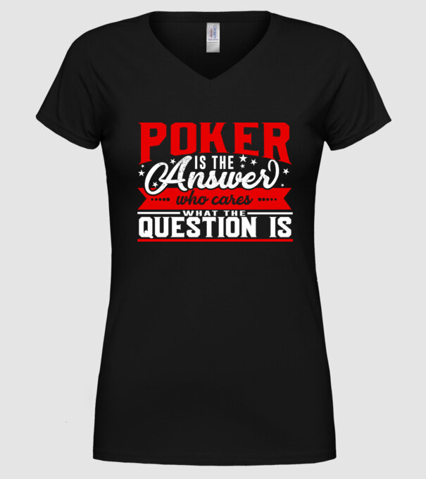 Sport is the answer JUCĂTOR POKER model negru pe tricou