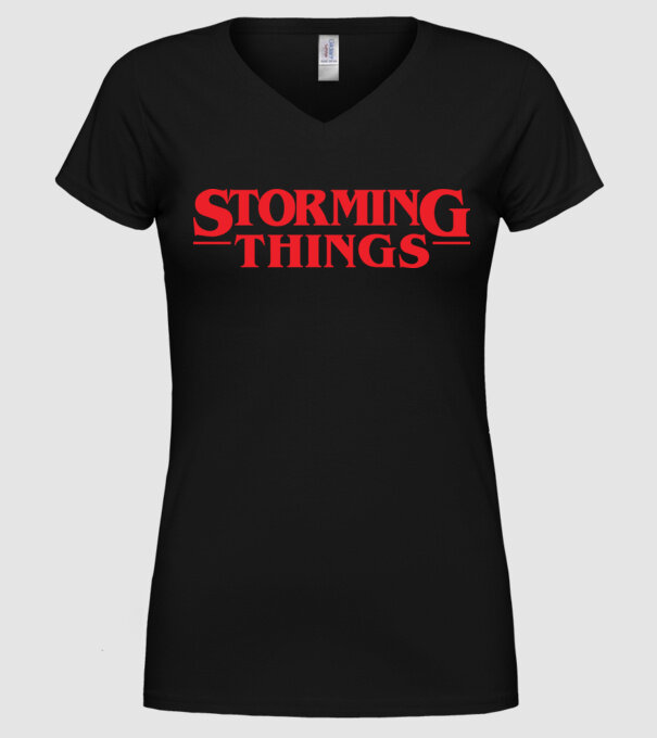 storming things - area 51 model negru pe tricou