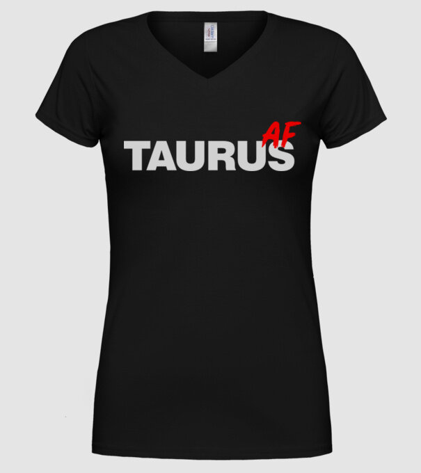 TAURUS as fuck model negru pe tricou