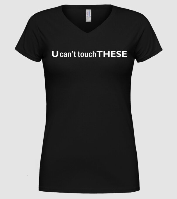 touch model negru pe tricou