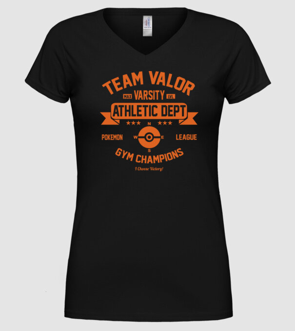Valor champions model negru pe tricou