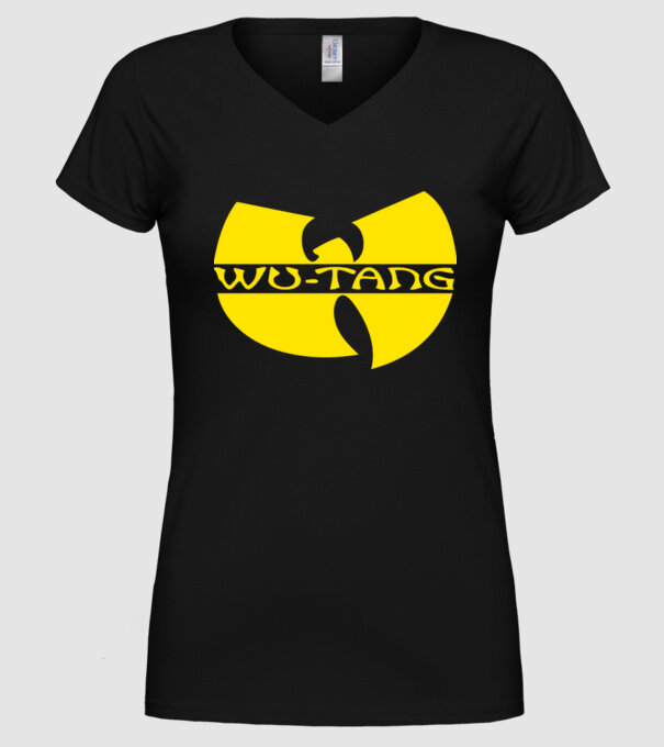 wu tang logo model negru pe tricou