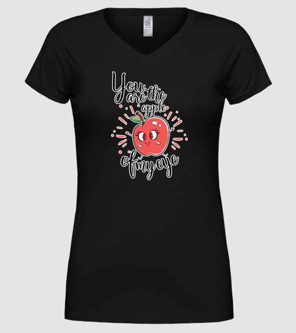 You drive me bananas you are the apple of my eye model negru pe tricou