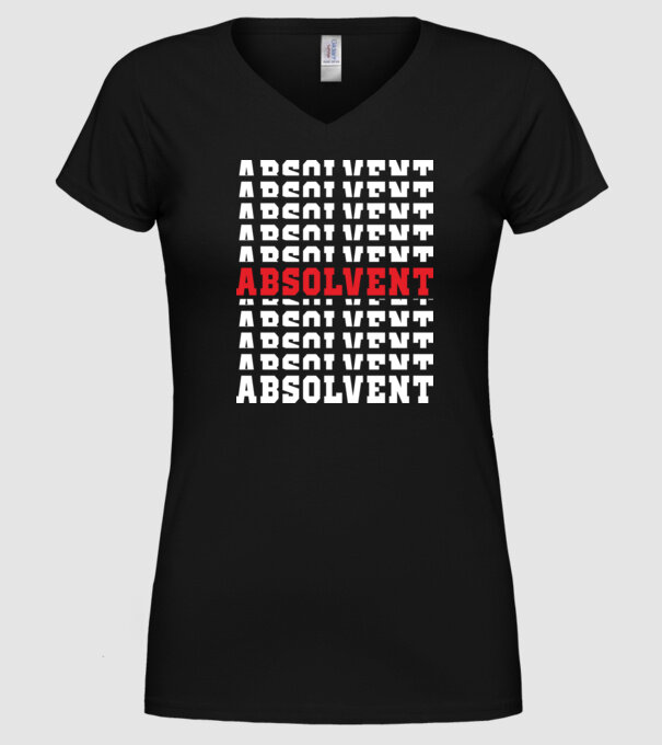 absolvent 2022 model negru pe tricou