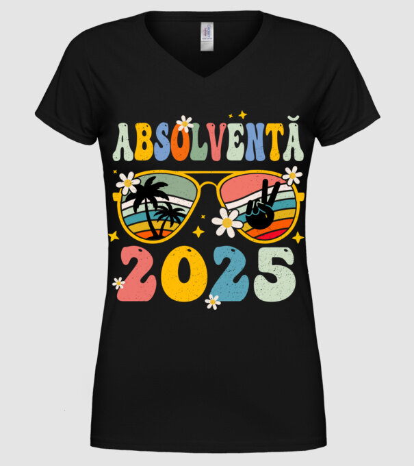 Absolventă 2025 model negru pe tricou