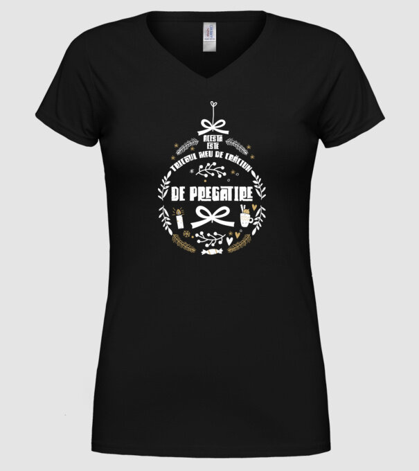 acesta este tricoul meu de Crăciun_de pregătire model negru pe tricou