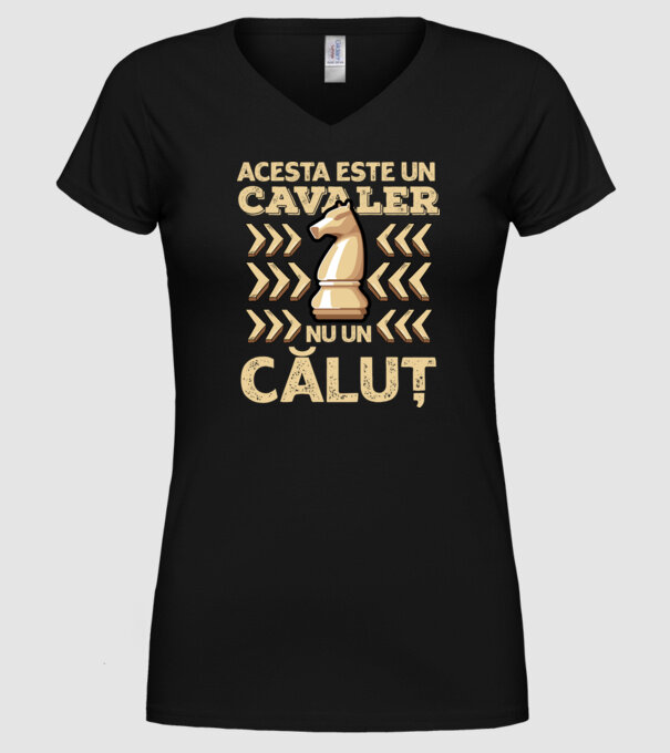 Acesta este un cavaler, nu un căluț model negru pe tricou