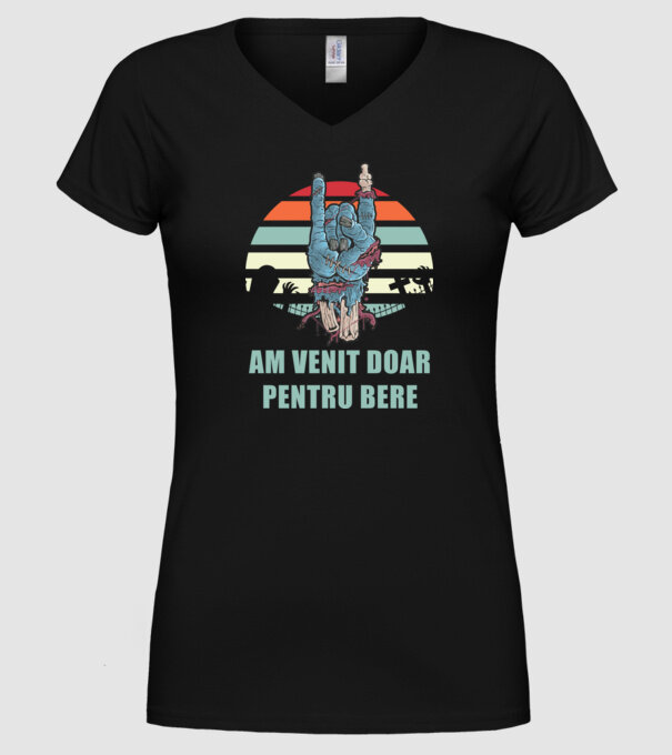 Am venit doar pentru bere model negru pe tricou