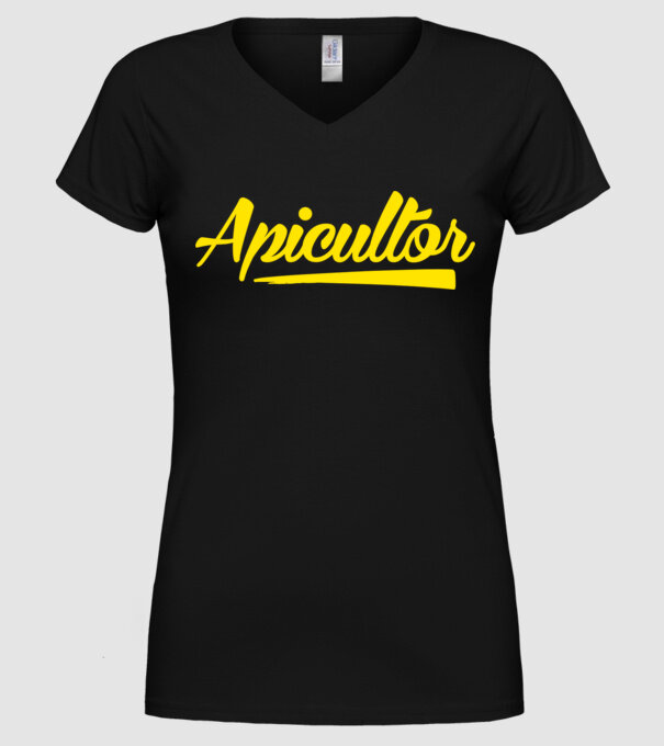 Apicultor model negru pe tricou