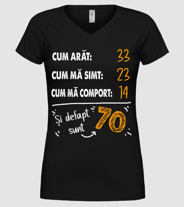 Aspect, senzație, comportament 70 Negru model negru pe tricou
