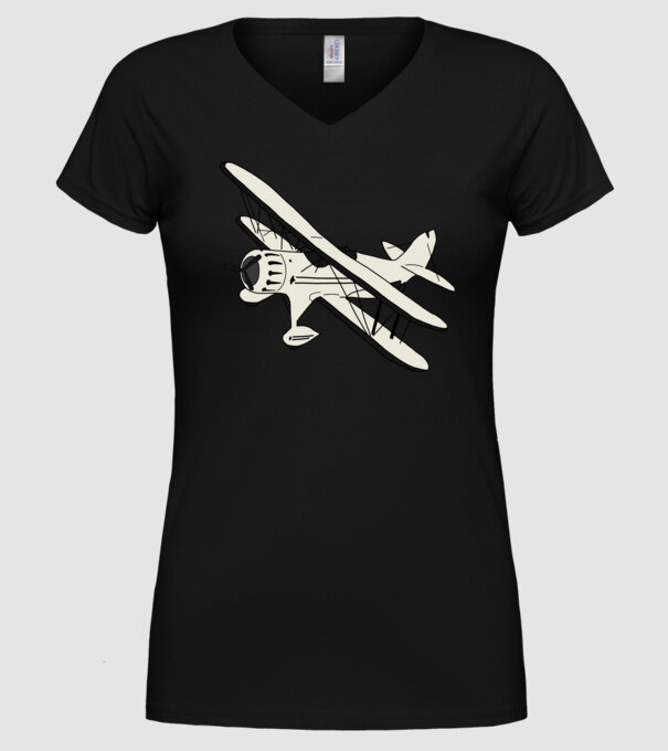 Avioane model negru pe tricou