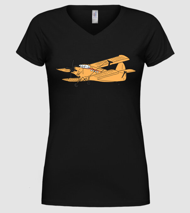 Avioane model negru pe tricou