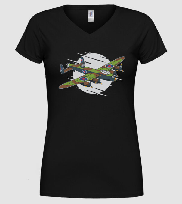 Avioane model negru pe tricou