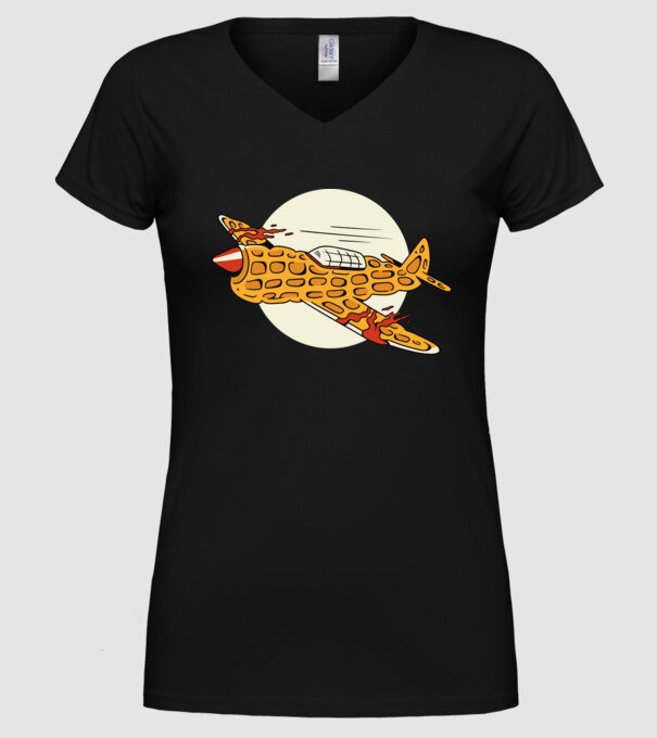 Avioane model negru pe tricou