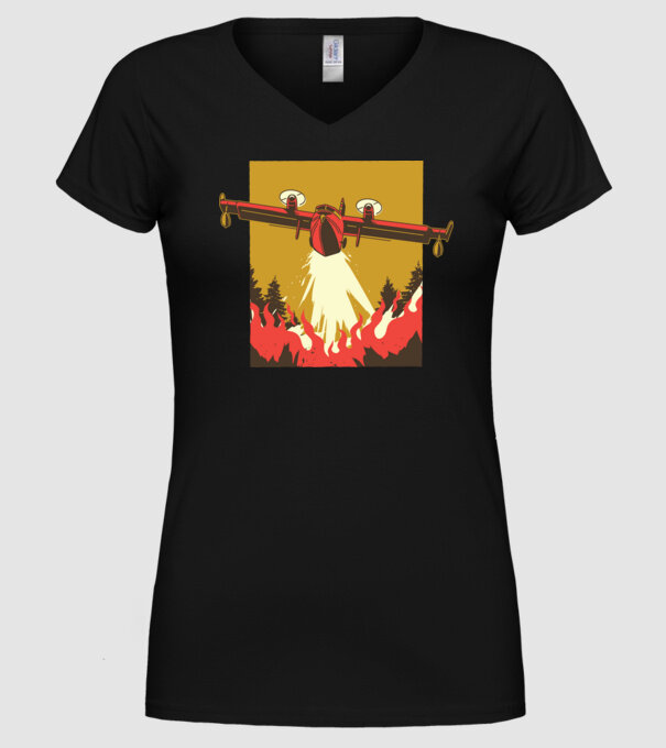 Avioane model negru pe tricou