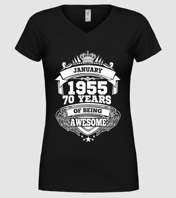 Awesome being of january 1955 model negru pe tricou