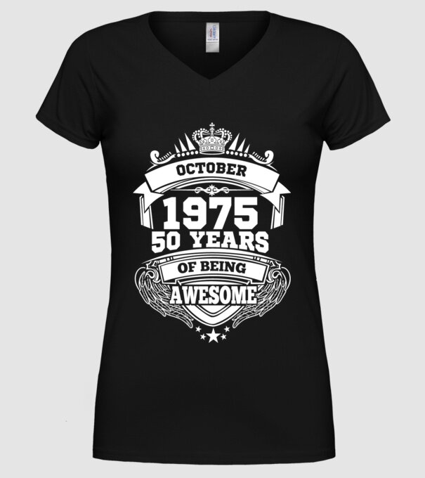 Awesome being of october 1975 model negru pe tricou