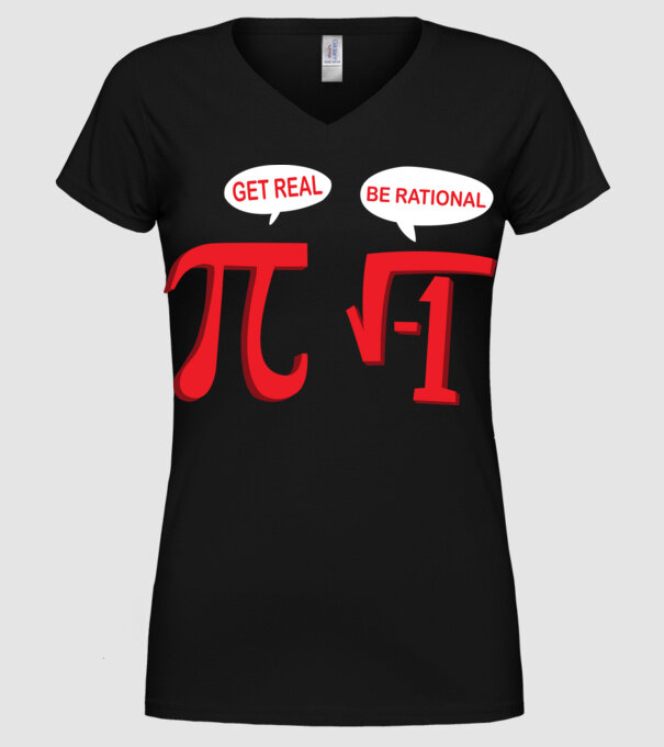 Be rational PI model negru pe tricou